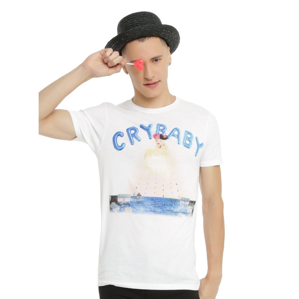 Melanie Martinez Cry Baby Hot Topic Graphic T-Shirt White Medium NWT